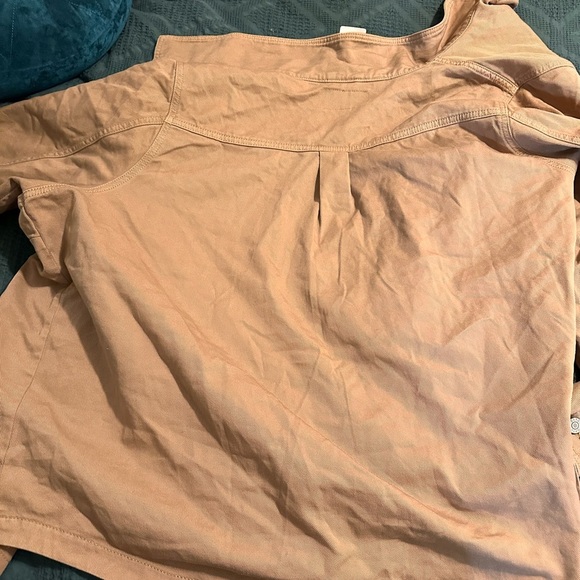 Plus Size 3X Torrid Light Brown Button-Up Jacket - Picture 4 of 5